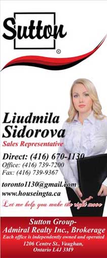 Liudmila Sidorova Sales Representative Roll-up Banner